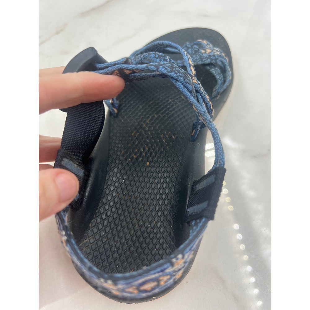 Chaco Z Cloud 2 Sandals Womens Sz 6 Blue Pattern Toe Loop Strappy Sport Shoes - Picture 8 of 14
